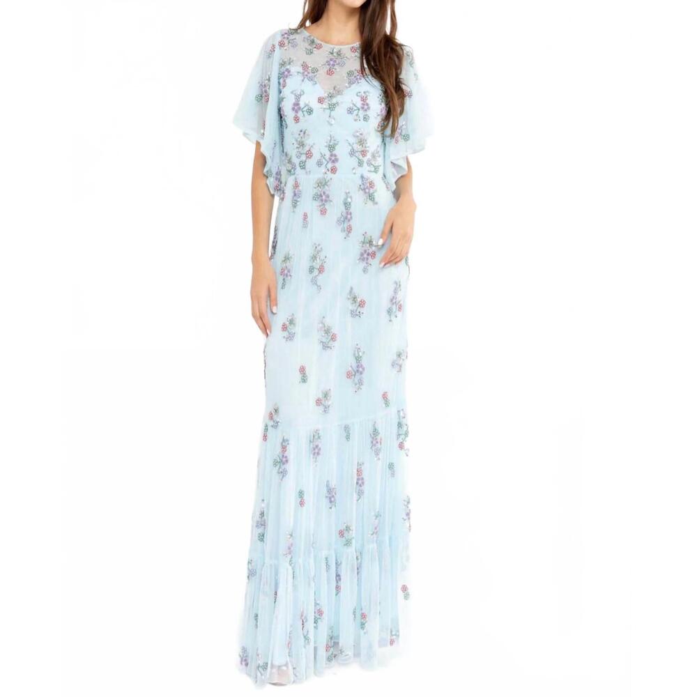 NEW PRIMAVERA the amos dress in light blue